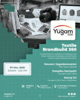 Textile Brand Build 360 YUGAM 2026 Workshop Poster